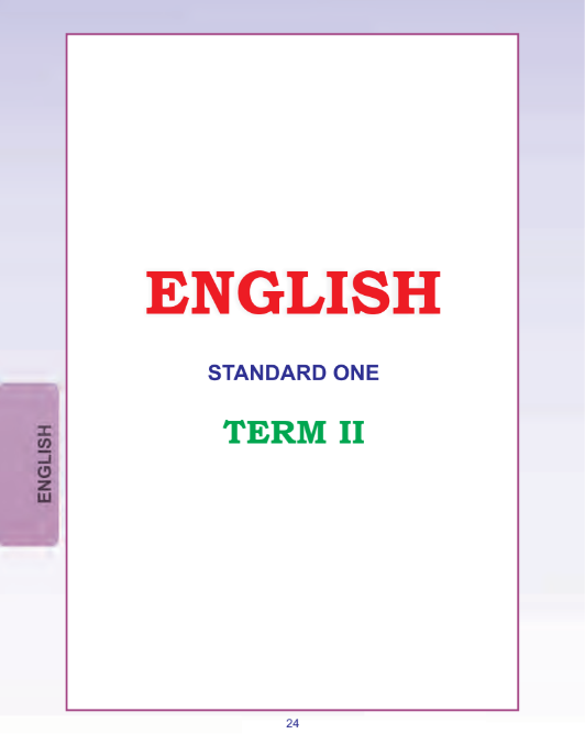 English 1st - English Medium New Books - Term II