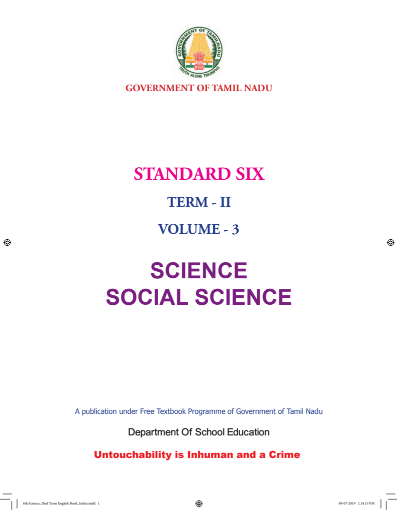 Science – 6th English Medium New Books, Term ll
