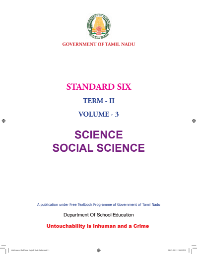 Social Science – 6th English Medium New Books, Term ll