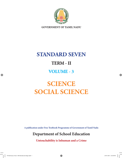 Social Science – 7th English Medium Books, Term ll