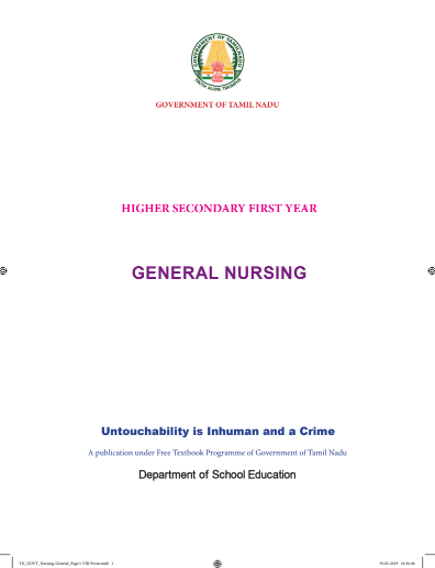 General Nursing, 11 th English – General Subjects book