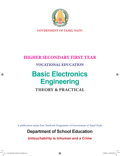 Basic Electronics Engineering, 11 th English – Vocational Subjects book