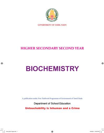 Bio-Chemistry, 12th English – General Subjects book