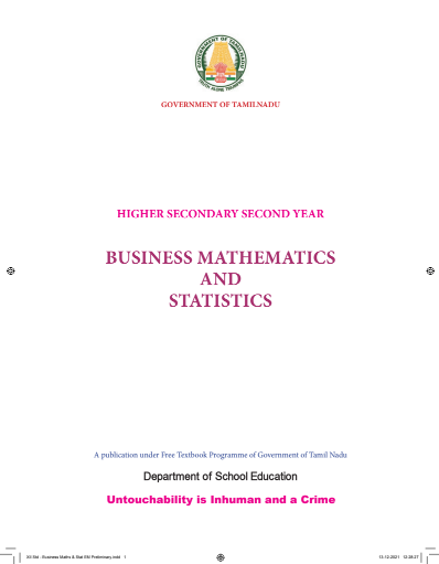Business Mathematics and Statistics, 12th English – General Subjects book