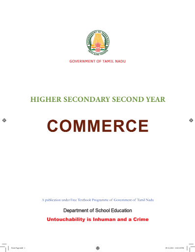 Commerce, 12th English – General Subjects book