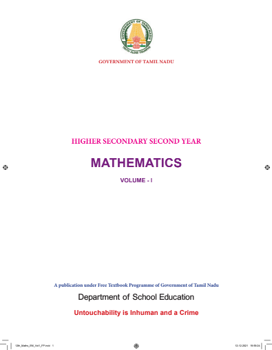 Mathematics l, 12th English – General Subjects book