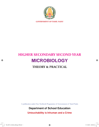 Micro Biology, 12th English – General Subjects book