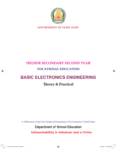 Basic Electronics Engineering, 12th English – Vocational Subjects book