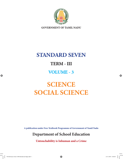 Social Science – 7th English Medium Books, Term lll