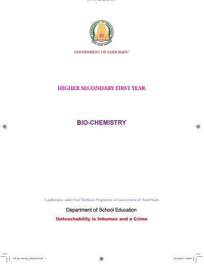 Bio-Chemistry, 11 th English – General Subjects book