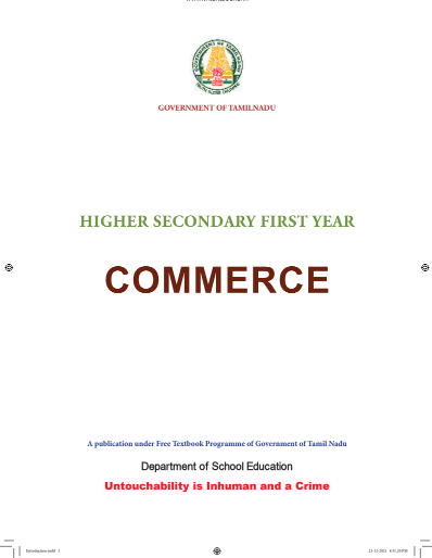 Commerce, 11 th English – General Subjects book